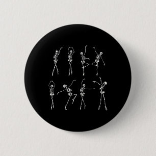 Tanzendes Skelett Llerinas Halloween Kostüm Llet G Button
