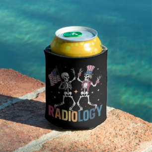 Tanzendes Skelett Radiologie Röntgen Tech Patrioti Dosenkühler
