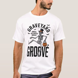 Tanzendes Skelett-Shirt mit Kürbis Vintage Hallow T-Shirt