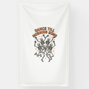 Tanzendes Skelett-Shirt Vintage Lustiger Knochen-T Banner