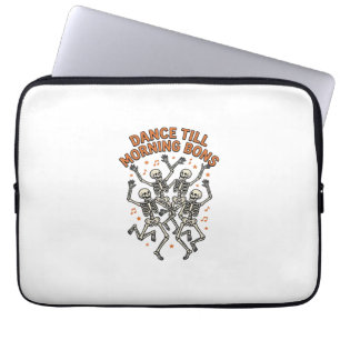 Tanzendes Skelett-Shirt Vintage Lustiger Knochen-T Laptopschutzhülle