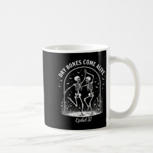 Tanzendes Skelett Trockene Knochen werden lebendig Kaffeetasse