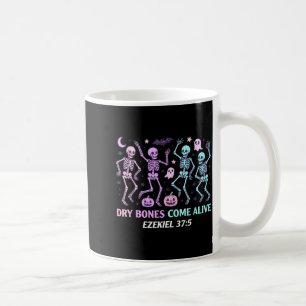 Tanzendes Skelett Trockene Knochen werden lebendig Kaffeetasse