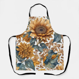 Tanzendes Sonnenblumen-Musterdesign Schürze