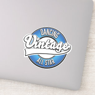 Tanzendes Vintage-All-Star-Logo-Aufkleber Aufkleber