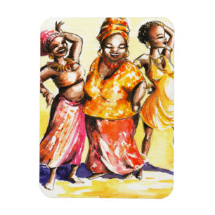 Tanzenfrauen Magnet