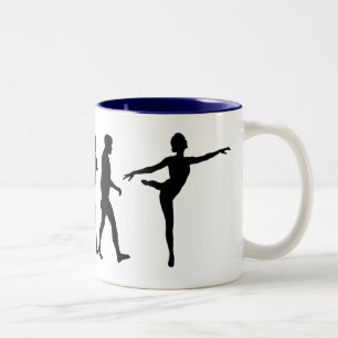 Tanzengeschenke für Ballett und moderne Tänzer Zweifarbige Tasse