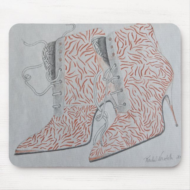 Tanzenschuhe, Tanzenstiefel, SchuhMausunterlage, Mousepad (Vorne)