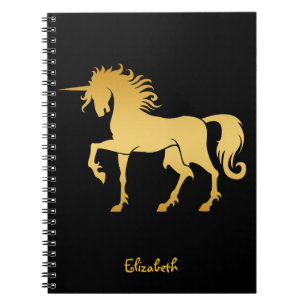 Tanzenunicorn-Silhouette-Notizbuch Notizblock