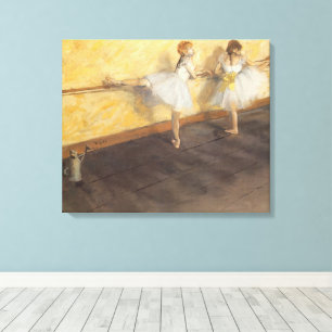 Tänzer an der Bar von Edgar Degas, Vintage-Ballett Leinwanddruck