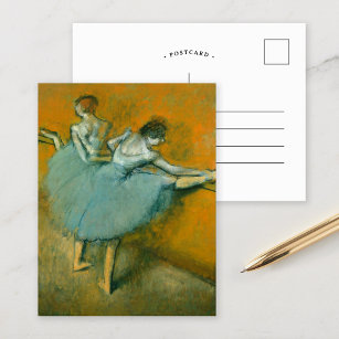 Tänzer an der Barre   Edgar Degas Postkarte