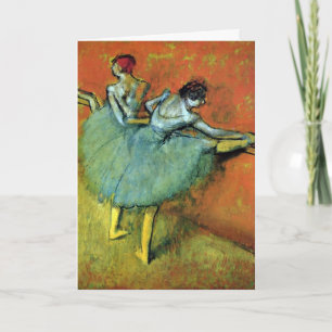 Tänzer auf der Bar von Edgar Degas, Vintages Balle Karte