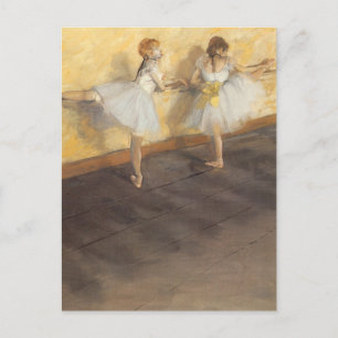 Tänzer auf der Bar von Edgar Degas, Vintages Balle Postkarte