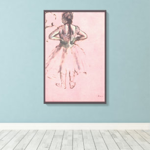 Tänzer aus dem Back von Edgar Degas Vintag Ballet Leinwanddruck