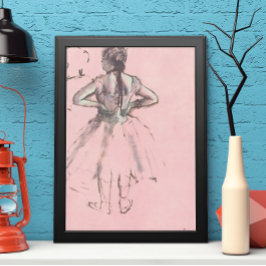 Tänzer aus dem Back von Edgar Degas Vintag Ballet Poster