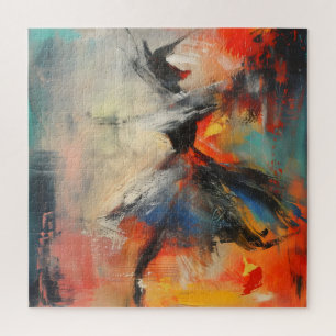 Tänzer Buntes Abstract Art Puzzle