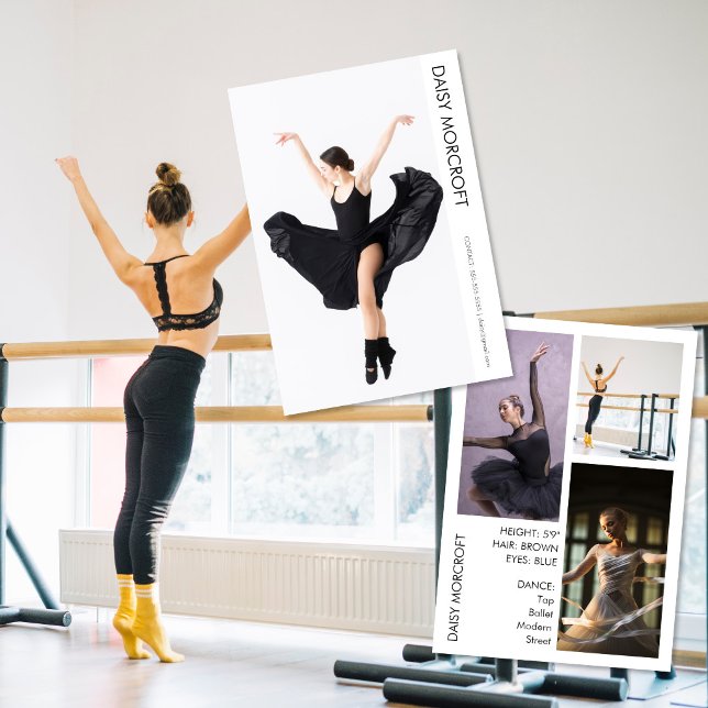 Tänzer Casting Foto Portfolio Comp Card Karte (Von Creator hochgeladen)
