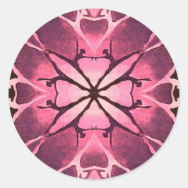 Tänzer (Cranberry) Runder Aufkleber