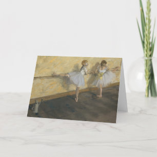 Tänzer, die an der Barre spielen   Edgar Degas Karte