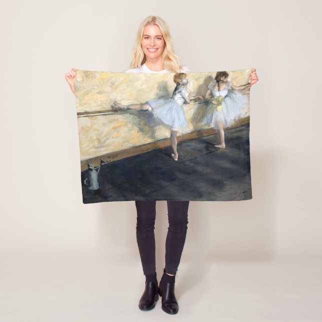Tänzer, die im Barre spielen, Edgar Degas Fleecedecke (Beispiel)