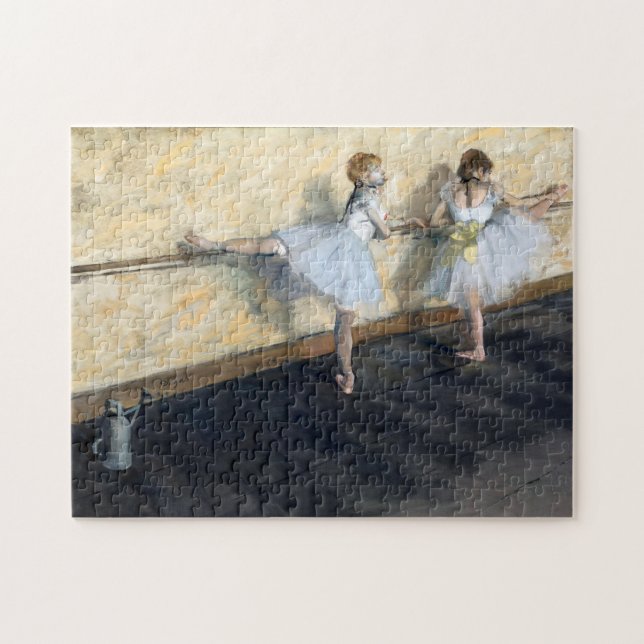 Tänzer, die im Barre spielen, Edgar Degas Puzzle (Horizontal)