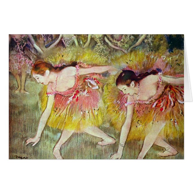 Tänzer, die von Edgar Degas heruntergehen, Ballett (Vorderseite (Horizontal))