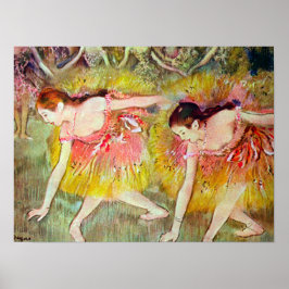 Tänzer, die von Edgar Degas heruntergehen, Ballett Poster