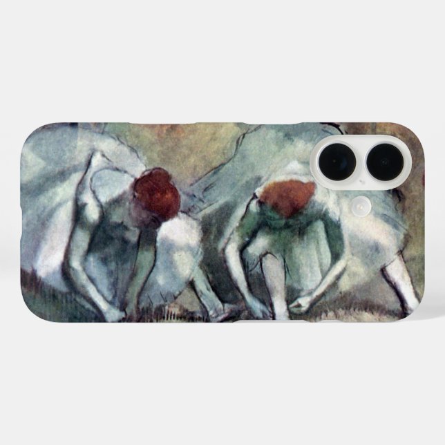 Tänzer, die von Edgar Degas ihre Schuhe schnappen Case-Mate iPhone Hülle (Rückseite (Horizontal))