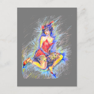 Tänzer Feiertagspostkarte