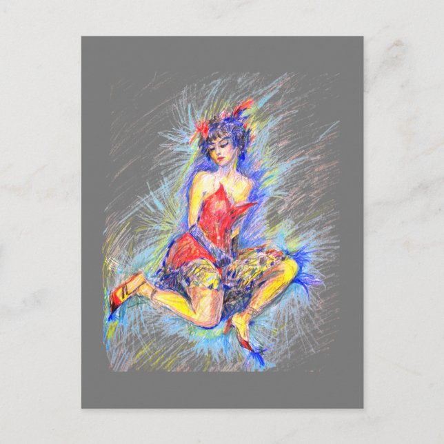 Tänzer Feiertagspostkarte (Vorderseite)