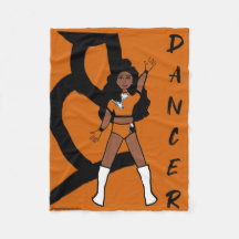 Tänzer Fleece Blanket Orange & Black