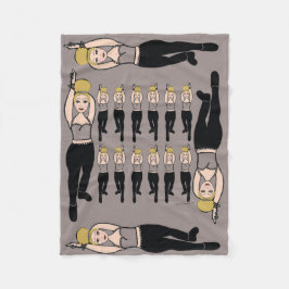 Tänzer Fleece Blanket Rauch & Black