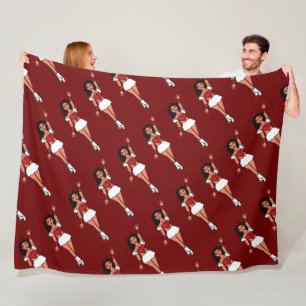 Tänzer Fleece-Decke Roter Funke #2 Fleecedecke