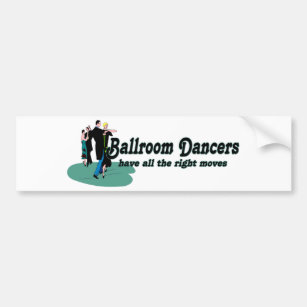 Tänzer im Ballsaal haben alle richtigen Bewegungen Autoaufkleber