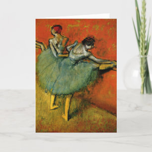 Tänzer im Barre - Edgar Degas - 1888 Karte