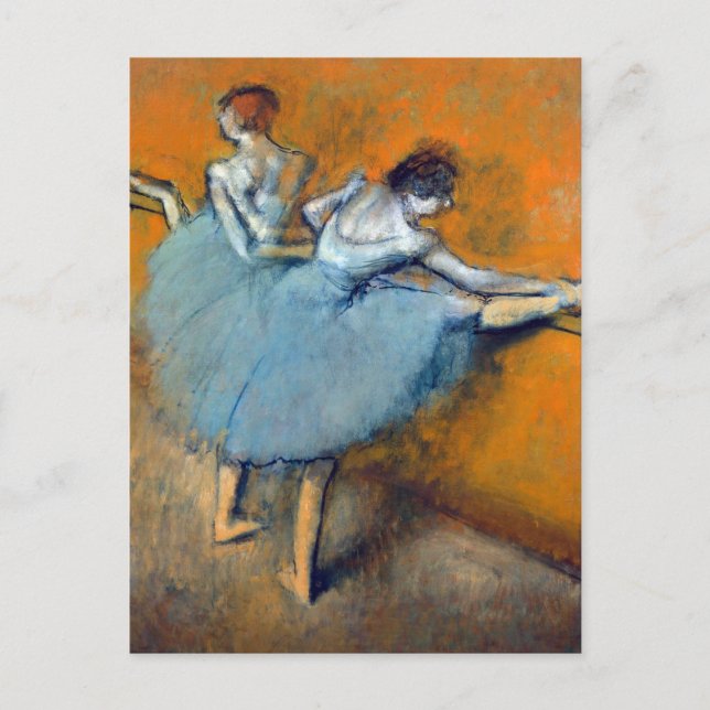 Tänzer im Barre, Edgar Degas Postkarte (Vorderseite)