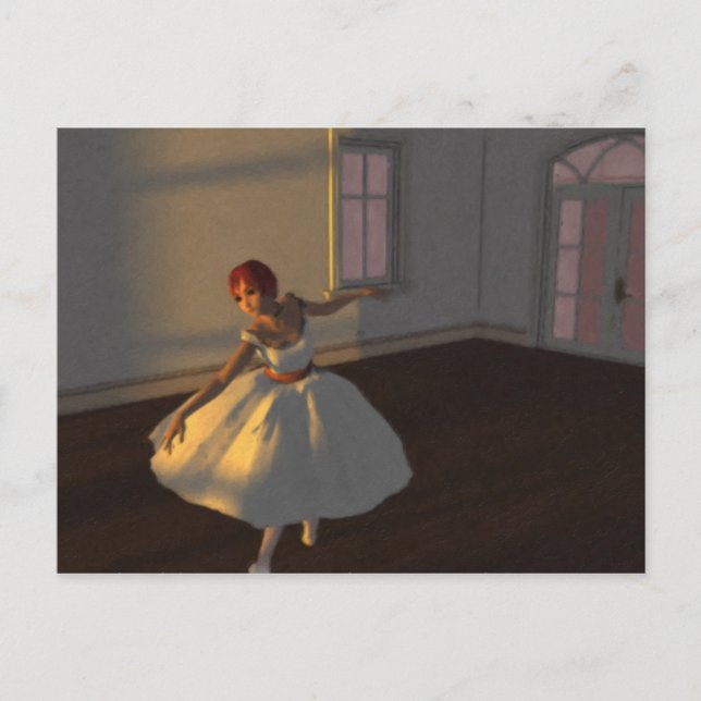 Tänzer im großen Raum Postkarte (Vorderseite)