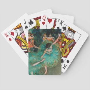 Tänzer im Grün durch Edgar Degas Spielkarten