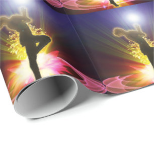 Tänzer im Scheinwerfer Geschenkpapier