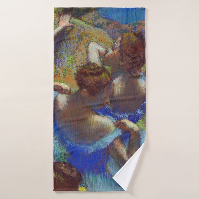 Tänzer in Blau, Edgar Degas Badehandtuch (Badehandtuch)