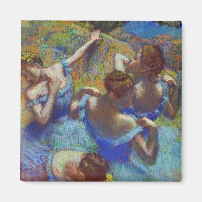 Tänzer in Blau, Edgar Degas Magnet (Vorne)