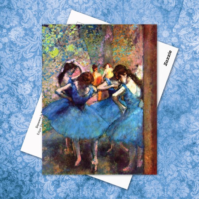 Tänzer in Blue Ballet Edgar Degas Postkarte (Von Creator hochgeladen)