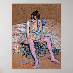 Tänzer in den rosa Strumpfhosen Poster