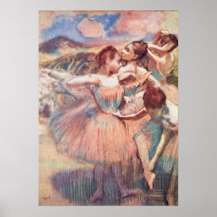 Tänzer in einer Landschaft - Edgar Degas - c1897 Poster