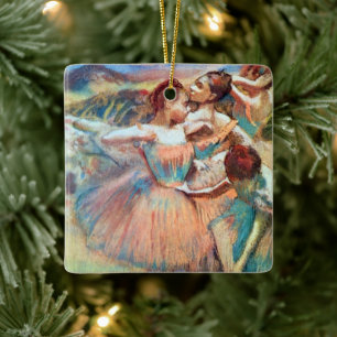 Tänzer in einer Landschaft von Edgar Degas Keramikornament