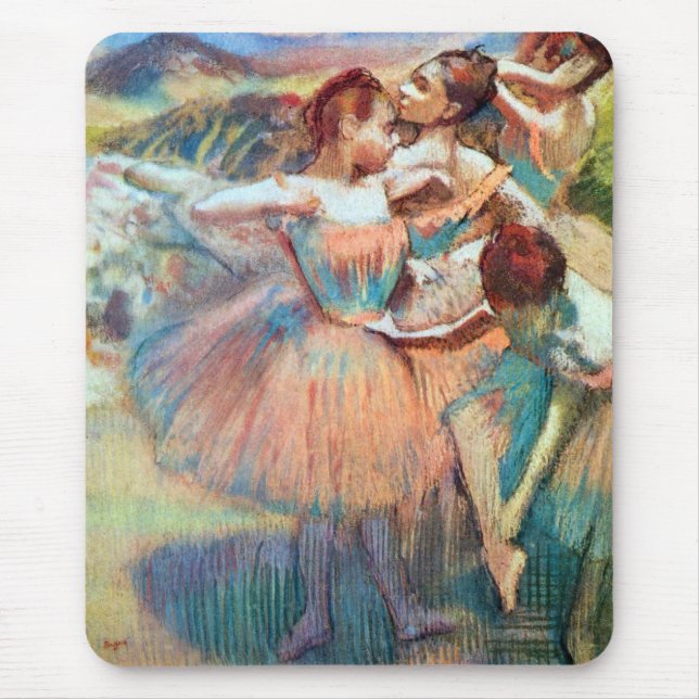Tänzer in einer Landschaft von Edgar Degas Mousepad (Vorne)
