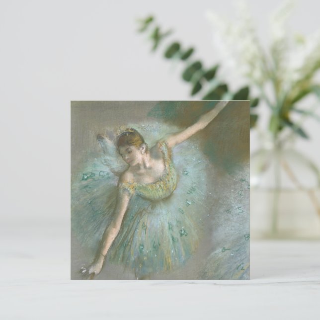 Tänzer in Green Edgar Degas (Stehend Vorderseite)