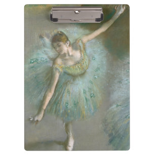 Tänzer in Green Edgar Degas Klemmbrett