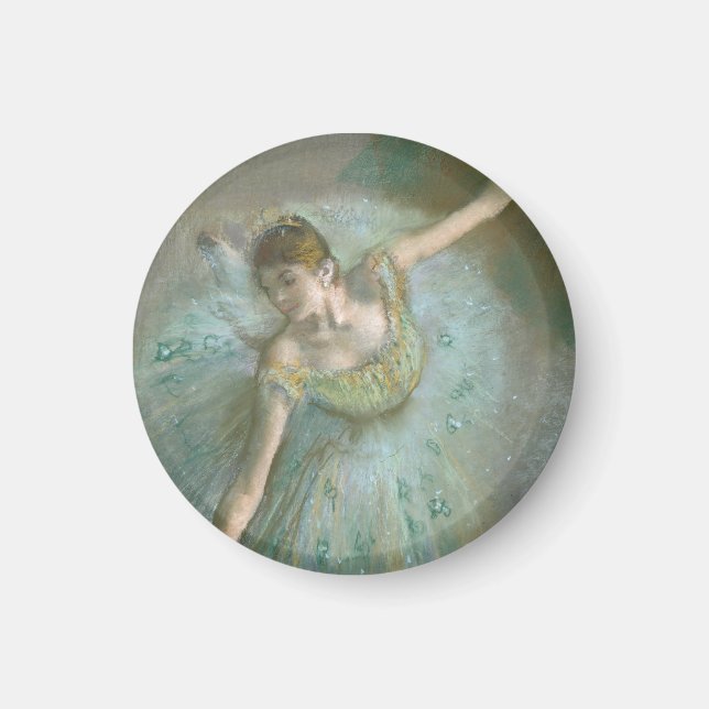 Tänzer in Green Edgar Degas Magnet (Vorne)