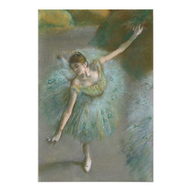 Tänzer in Green Edgar Degas Poster (Vorderseite)